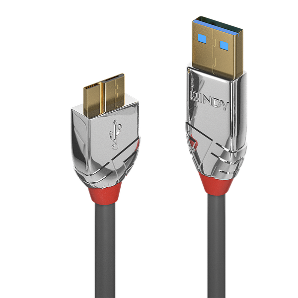 0.5m USB 3.2 Type A to Micro-B Cable, 5Gbps, Cromo Line USB Type A Male to Micro-B Male image 1