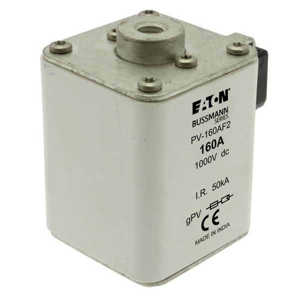 Fuse-link, high speed, 160 A, DC 1000 V, size 2, 61 x 77 x 91 mm, gPV, IEC, UL, single indicator image 16