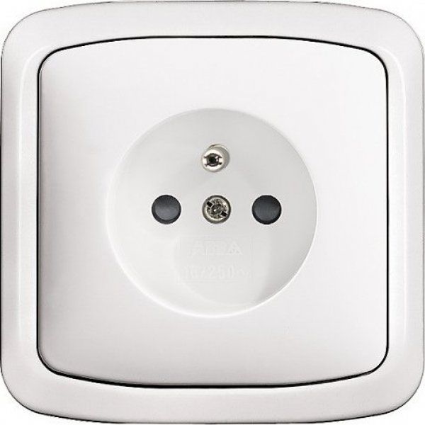 5518A-W2349 C Single socket outlet with pin + cover image 1