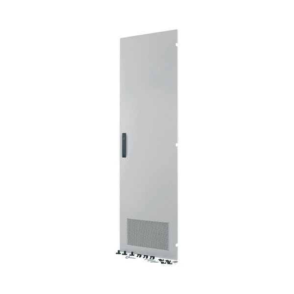 Section door, ventilated IP31, hinges right, HxW = 1600 x 800mm, grey image 3