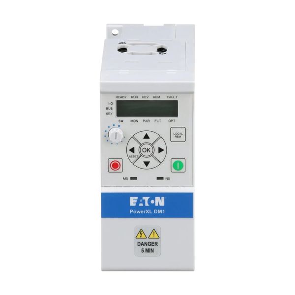 Variable frequency drive, 230 V AC, 1-phase, 1.6 A, 0.25 kW, IP20/NEMA0, Radio interference suppression filter, 7-digital display assembly, Setpoint p image 10