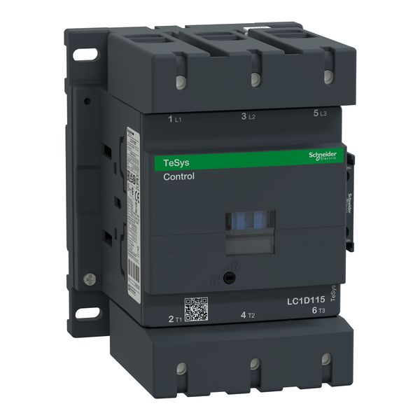 TeSys Deca contactor, 3P(3NO), AC-3, 440V, 115A, 110V AC 50/60 Hz coil image 4