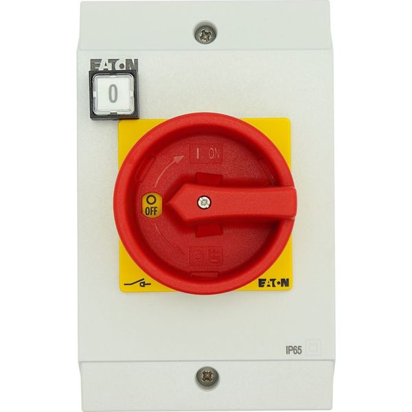 SUVA safety switches, T3, 32 A, surface mounting, 2 N/O, 2 N/C, Emergency switching off function, with warning label „safety switch”, Indicator light image 15