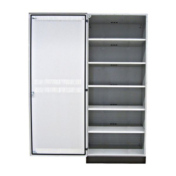 Battery cabinet empty w=800 h=1850 d=600mm w.socket 6 floors image 1