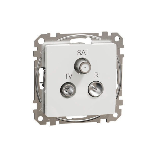 TV/R/SAT Socket intermediate 10db, Sedna, White image 4