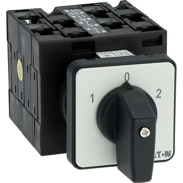 Multi-speed switches, T3, 32 A, flush mounting, 4 contact unit(s), Contacts: 8, 60 °, maintained, With 0 (Off) position, 1-0-2, Design number 8441 image 8