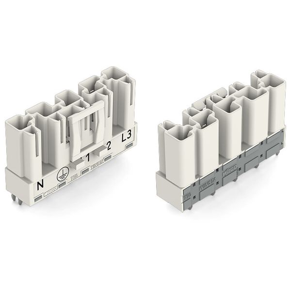 Plug for PCBs straight 5-pole white image 1