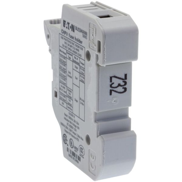 Fuse-holder, LV, 32 A, DC 1000 V, 10 x 38 mm, gPV, 1P, UL, IEC, DIN rail mount image 2