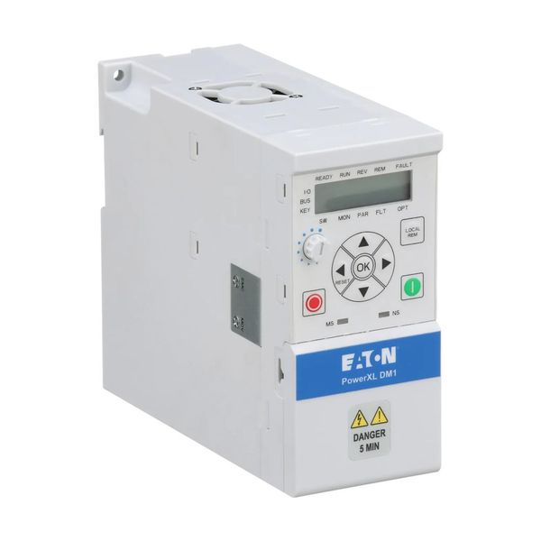 Variable frequency drive, 115 V AC, single-phase, 1.6 A, 0.18 kW, IP20/NEMA0, 7-digital display assembly, Setpoint potentiometer, Brake chopper, FS1 image 13