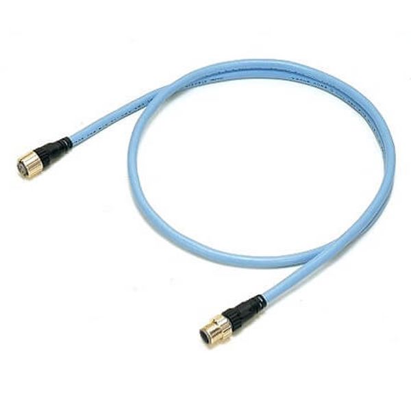 DeviceNet vibration-resistant thin cable, straight M12 connectors (1 m image 1