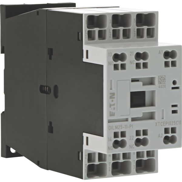 Contactor, 3 pole, 380 V 400 V 11 kW, 1 N/O, 1 NC, 230 V 50 Hz, 240 V 60 Hz, AC operation, Push in terminals image 9