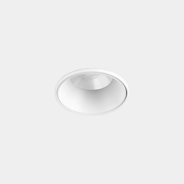 Downlight Play High Visual Comfort Mini Round Fixed Trimless 3.2W LED warm-white 3000K CRI 80 47.5º ON-OFF White IP54 315lm image 1