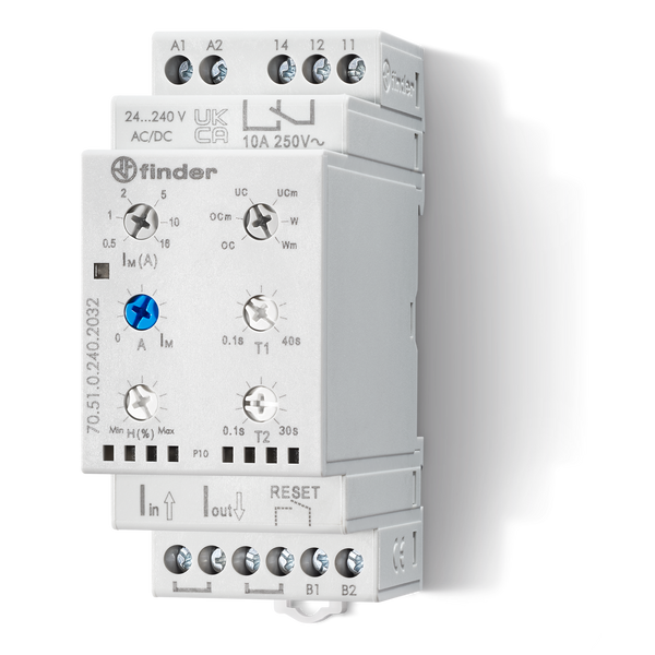 Universal current monitoring relay 1W 240VUC/adjustable/asymmetry (70.51.0.240.2032) image 1