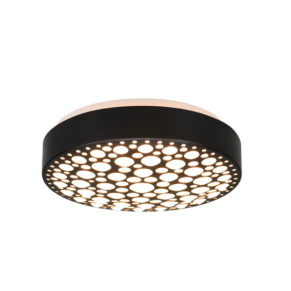 Chizu LED ceiling lamp 28 cm matt black image 1