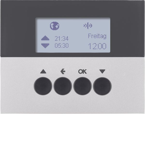 KNX radio blind time switch quicklink, display, K.5, al., matt, lacq. image 1