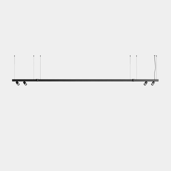 Lineal lighting system Apex Lineal Pendant 3180mm 4 Spots 52mm 90.4W LED warm-white 3000K CRI 90 ON-OFF Black IP20 6838lm image 1
