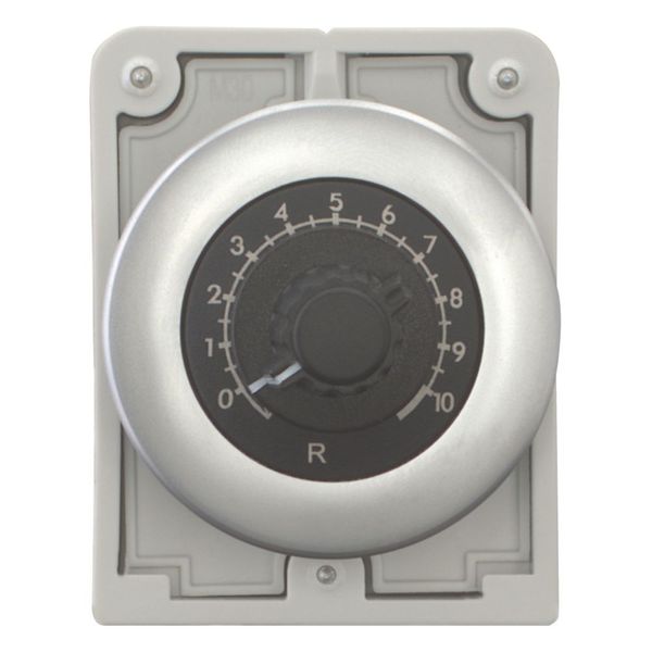 Potentiometer, flat front, M30, 30.5 mm, R 47 kΩ, P 0.5 W, Metal bezel image 10
