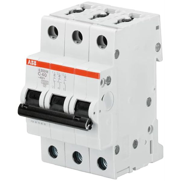 S203M-K63 Miniature Circuit Breaker - 3P - K - 63 A image 1