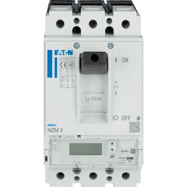 NZM2 PXR25 circuit breaker - integrated energy measurement class 1, 250A, 3p, Screw terminal image 9