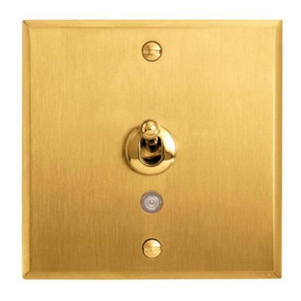 Art d'Arnould universe Two-way memory or illuminated lever switch 10A - brushed gold image 1