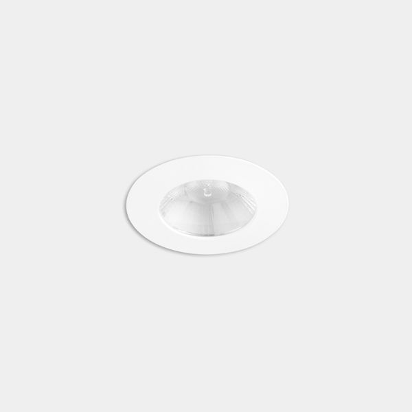 Downlight Play Flat Round Fixed 17.7W LED warm-white 2700K CRI 90 33.2º PHASE CUT White IP54 1612lm image 1