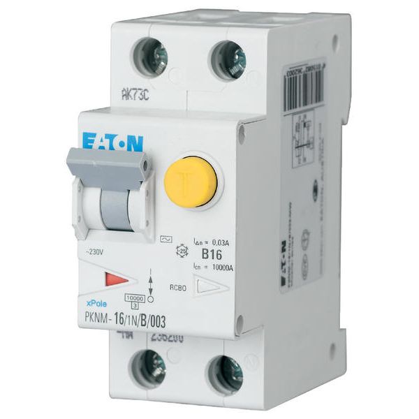 RCD/MCB combination, 20 A, 30 mA, MCB trip characteristic: B, 1p+N, RCD trip characteristic: A image 18