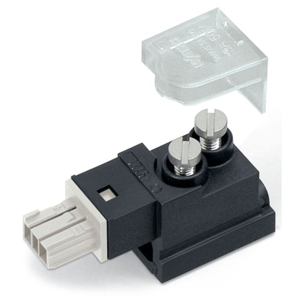 Tap-off module for flat cable 2-pole light gray image 2