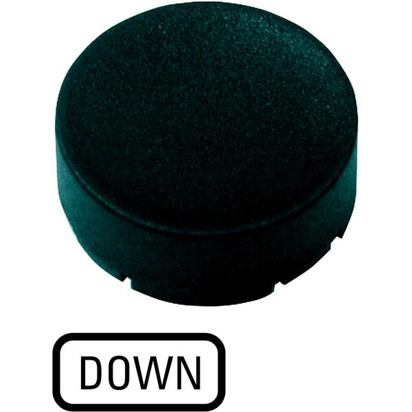 Button plate, raised black, DOWN image 5