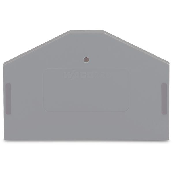 End and intermediate plate 2.5 mm thick gray image 1