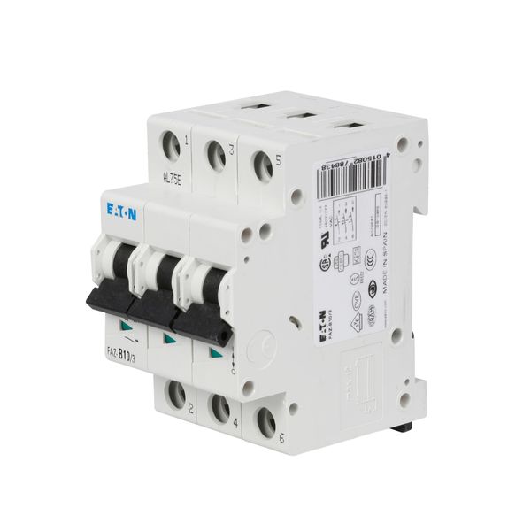 Miniature circuit breaker (MCB), 4 A, 3p, characteristic: D image 17