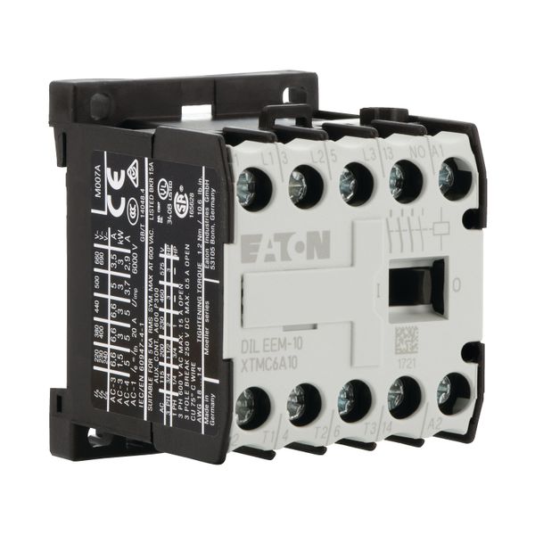 Contactor, 415 V 50 Hz, 480 V 60 Hz, 3 pole, 380 V 400 V, 3 kW, Contacts N/O = Normally open= 1 N/O, Screw terminals, AC operation image 11