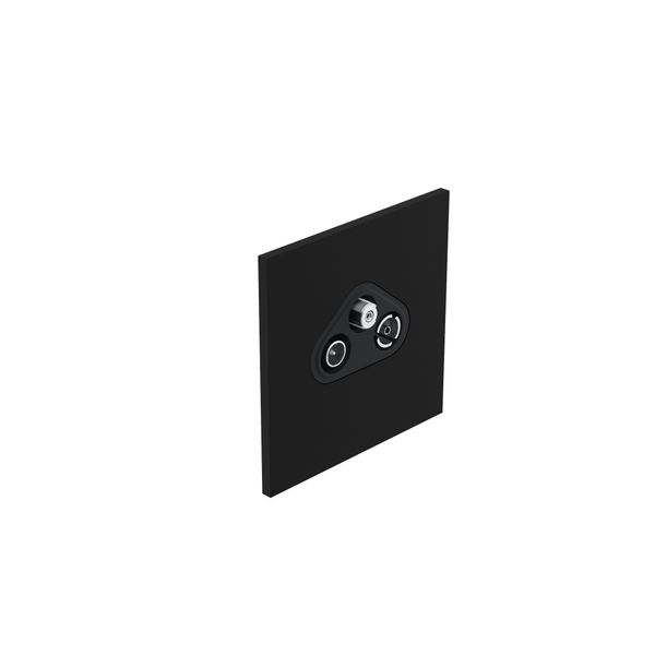 1 gang television socket TV-R-SAT socket epure matt black image 1