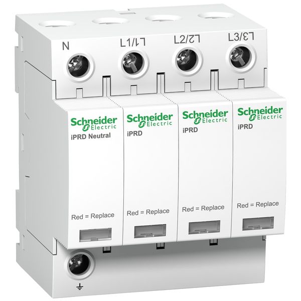 iPRD8r modular surge arrester - 3P + N - 350V - with remote transfert image 2