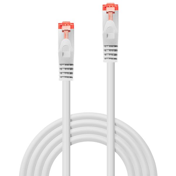 1m Cat.6 S/FTP Network Cable, White RJ45, M/M, 250MHz, Copper, 28AWG image 2