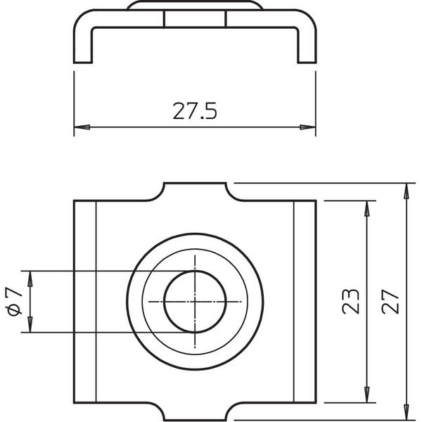 GKB 34 A2 Hold-down clamp for mesh cable tray image 2