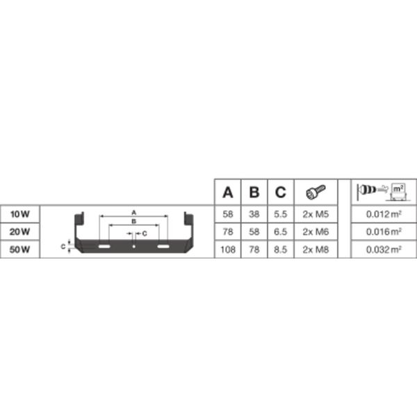 FLOODLIGHT SENSOR 50 W 4000 K SYM 100 S WT image 6