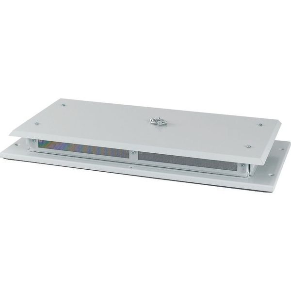 Top plate, ventilated, W=600mm, IP42, grey image 4