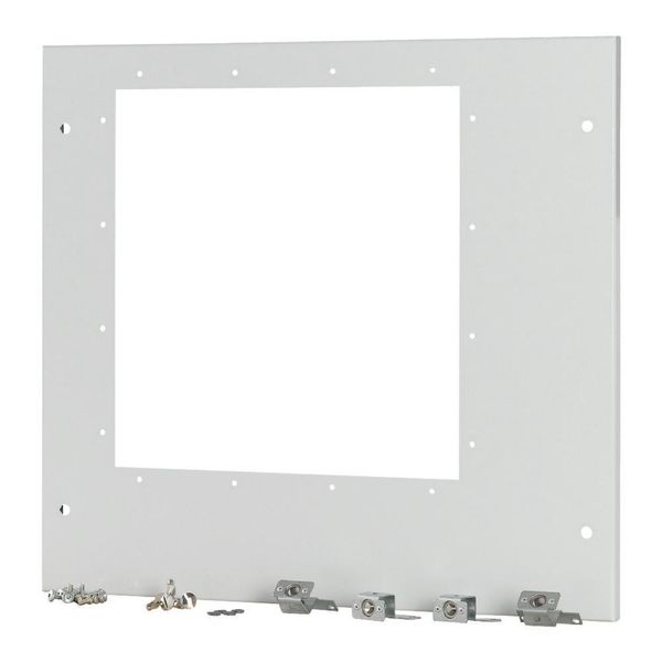 Front cover for IZMX40, fixed, HxW=550x600mm, grey image 2