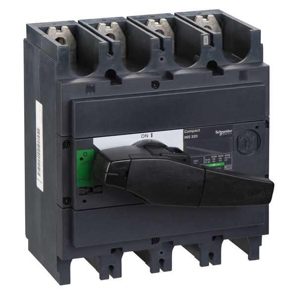 switch disconnector, Compact INS320 , 320 A, standard version with black rotary handle, 4 poles image 3