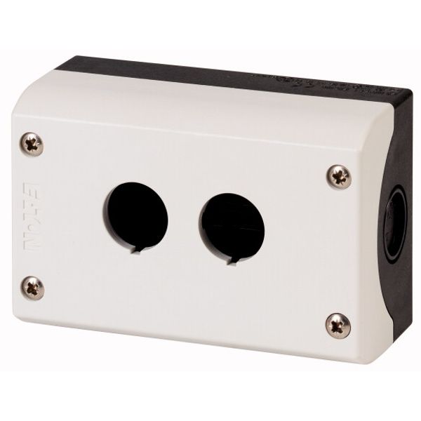 Surface mounting enclosure, RAL 7035, Number of locations: 2 image 1