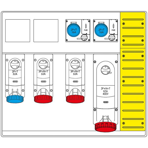 PLUG 16A 2P+E 6h IP66/IP67/IP69 200-250V image 1