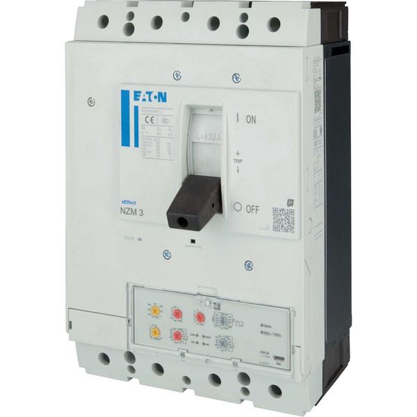 NZM3 PXR20 circuit breaker, 630A, 4p, screw terminal, earth-fault protection image 9