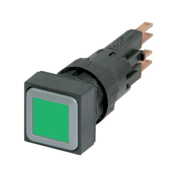 Illuminated pushbutton actuator, green, momentary image 3
