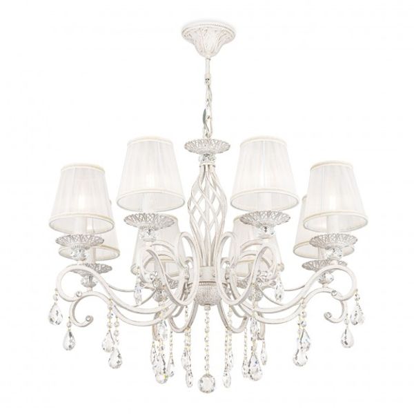Elegant Grace Chandelier White with Gold image 1