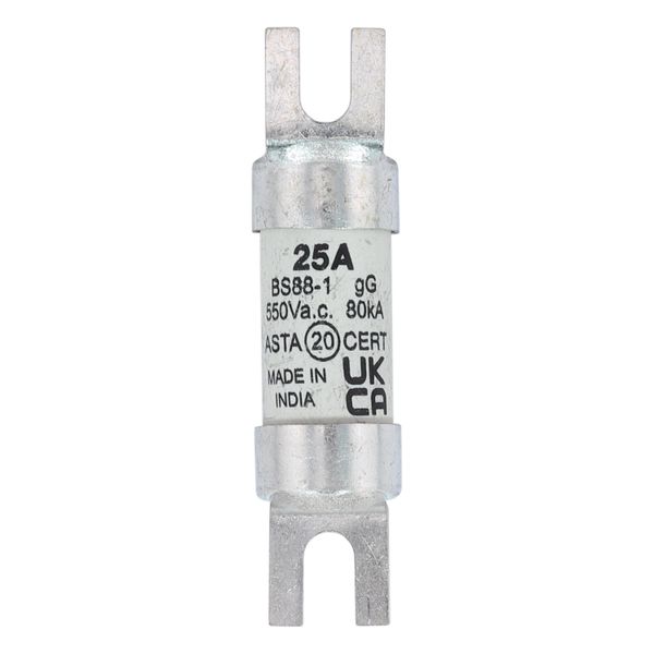 Fuse-link, LV, 25 A, AC 550 V, BS88/A1, 14 x 55 mm, gL/gG, BS image 9