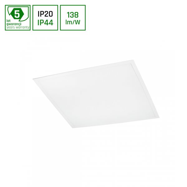 ALGINE PANEL BACKLIGHT 40W NW 230V  120deg IP44 600x600x26 WHITE 5Y WARRANTY RECESSED DIM 1-10V image 1