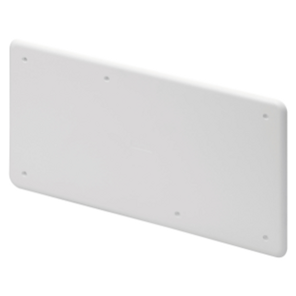 HIGH RESISTANCE SHOCKPROOF PLAIN LID - FOR PT/PT DIN AND PT DIN GREEN WALL BOXES - 152X98 - IP40 - WHITE RAL9016 image 1