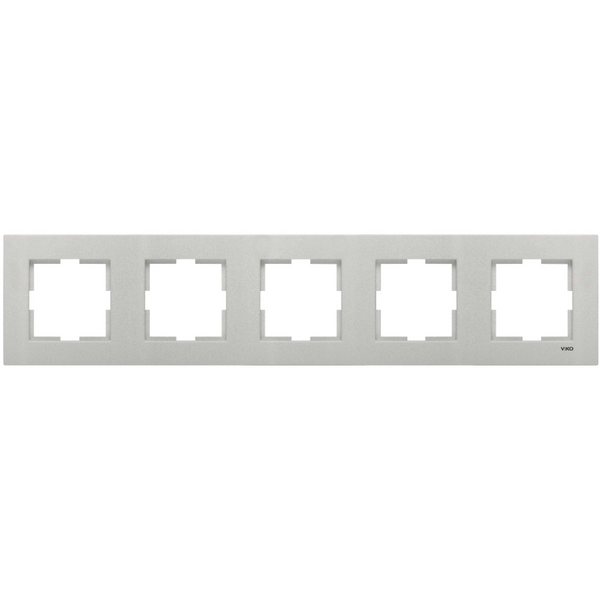 Novella Accessory Metallic White Five Gang Frame image 1