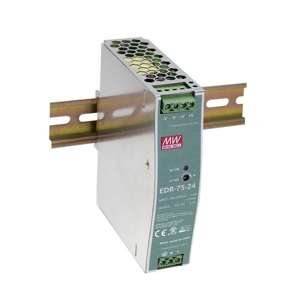 AC-DC Industrial DIN rail power supply 12V 6.3A DIN image 1