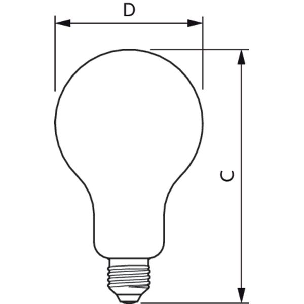 LED classic 200W A95 E27 WW FR ND 1PF image 3